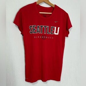 Seattle University Basketball Nike short sleeve shirt - large